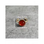 Adjustable Stainless Steel Natural Stone Ring