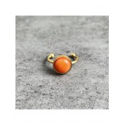 Adjustable Stainless Steel Natural Stone Ring