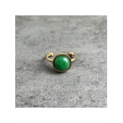 Adjustable Stainless Steel Natural Stone Ring