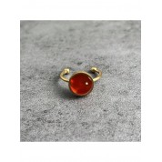 Adjustable Stainless Steel Natural Stone Ring