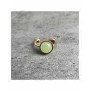 Adjustable Stainless Steel Natural Stone Ring