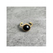 Adjustable Stainless Steel Natural Stone Ring