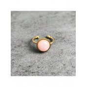 Adjustable Stainless Steel Natural Stone Ring