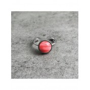 Elegant Stainless Steel Natural Stone Ring