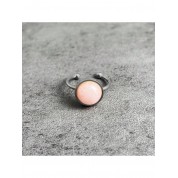 Elegant Stainless Steel Natural Stone Ring