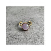 Adjustable Stainless Steel Natural Stone Ring