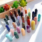 Natural Crystal Healing Reiki Stone Tower