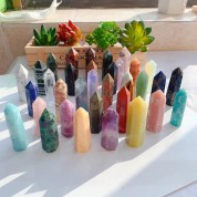 Natural Crystal Healing Reiki Stone Tower