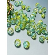 Versatile Jade Cracked Glass Beads For Diy Crafts