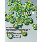 Versatile Jade Cracked Glass Beads For Diy Crafts