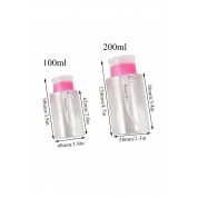 Versatile 100ml Pink Press Bottle For Travel