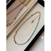 Luxurious Shoushan Jade Pearl Necklace