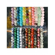 8mm Natural Stone Beaded Bracelet