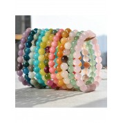 8mm Natural Stone Beaded Bracelet