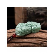 Natural Jade Pixiu Pendant Necklace