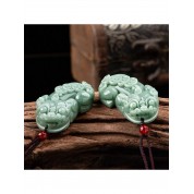 Natural Jade Pixiu Pendant Necklace