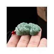 Natural Jade Pixiu Pendant Necklace