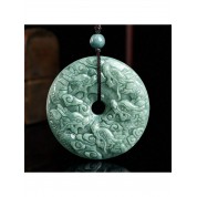 Antique Style Kowloon Jade Pendant Necklace