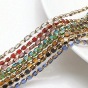 Multicolor Matte Crystal Glass Beads