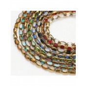 Multicolor Matte Crystal Glass Beads