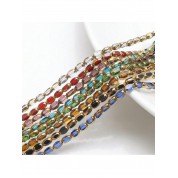 Multicolor Matte Crystal Glass Beads