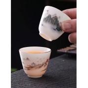 Vintage Hand-painted Ceramic Tea Cup