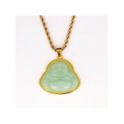 Vintage Jade Buddha Pendant Necklace