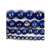 Blue Golden Silk Jade Beads For Diy Jewelry