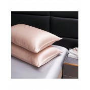 Pink 2 Pack Silky Satin Pillowcase For Hair