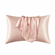 Pink 2 Pack Silky Satin Pillowcase For Hair