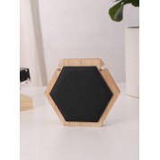 Wooden Circular Polygon Jewelry Display Stand