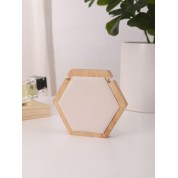 Wooden Circular Polygon Jewelry Display Stand