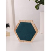 Wooden Circular Polygon Jewelry Display Stand