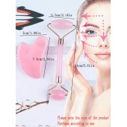 Pink Gua Sha Roller Scraping Board Set