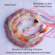 Natural Crystal Gemstone Beads For Diy Jewelry