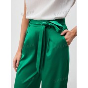 Elegant Jade Green Wide Leg Pants