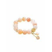 Natural Agate Beaded Bracelet For Gifting