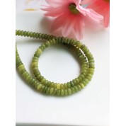 Natural Green Dongling Tiger Eye Beaded Strand