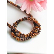 Natural Green Dongling Tiger Eye Beaded Strand