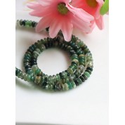 Natural Green Dongling Tiger Eye Beaded Strand