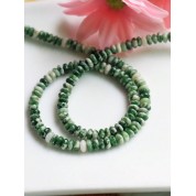 Natural Green Dongling Tiger Eye Beaded Strand