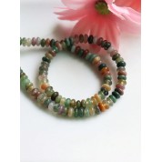 Natural Green Dongling Tiger Eye Beaded Strand