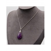 Purple Crystal Heart Pendant For Good Luck