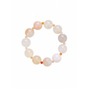 Elegant Natural Agate Beaded Bracelet