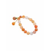 Natural Agate Beaded Bracelet With Pixiu Charm