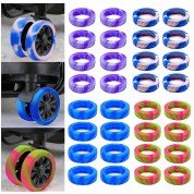 Vibrant Silicone Luggage Wheel Protectors