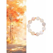 Elegant Natural Agate Beaded Bracelet