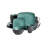 Elegant Matte Jade Dinnerware Set For 4