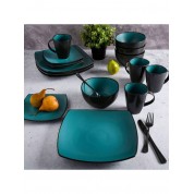 Elegant Matte Jade Dinnerware Set For 4