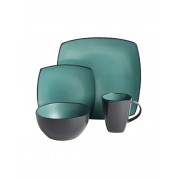 Elegant Matte Jade Dinnerware Set For 4